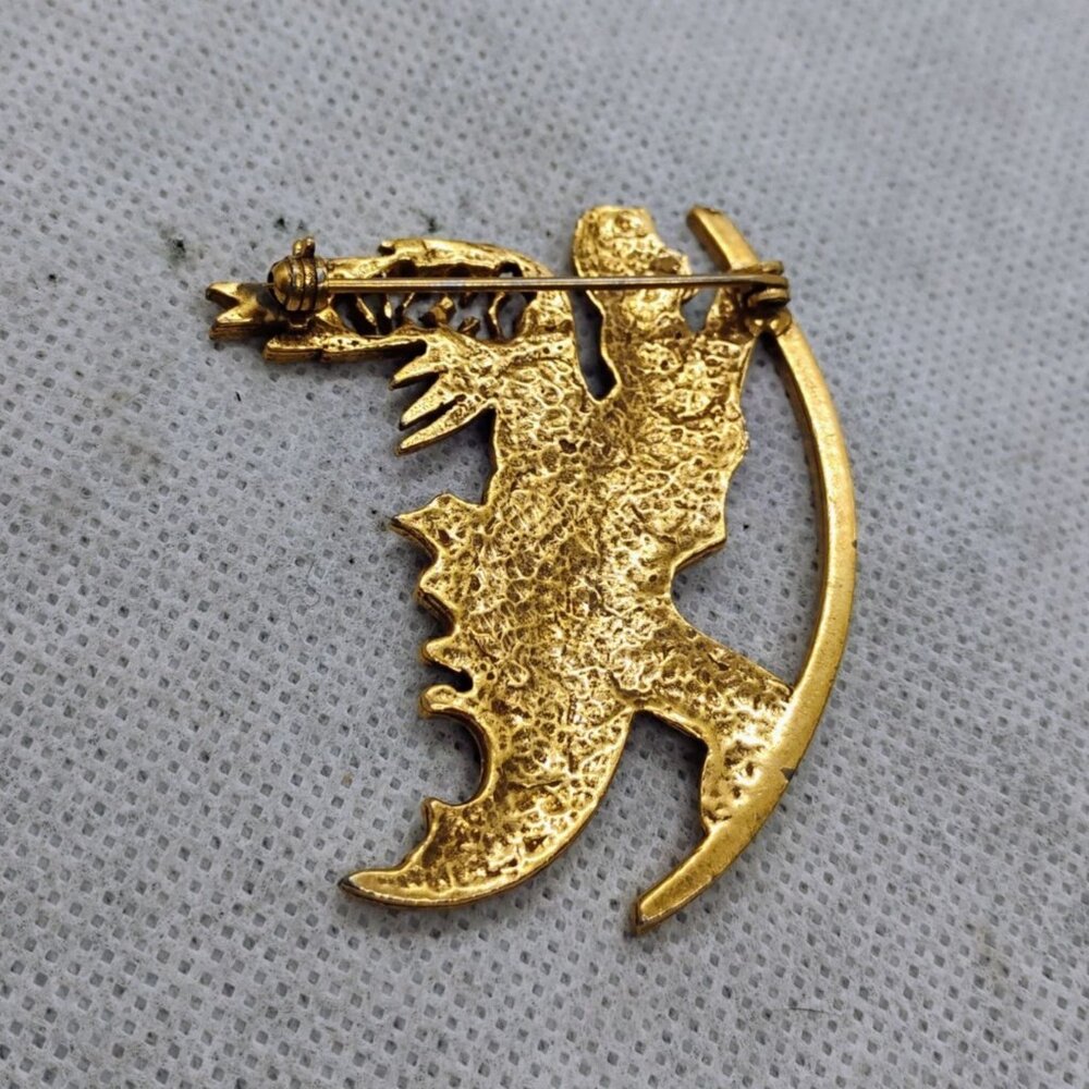 Vintage Salvador Dalí Winged Angel Brooch 1966 - Picture 4 of 5